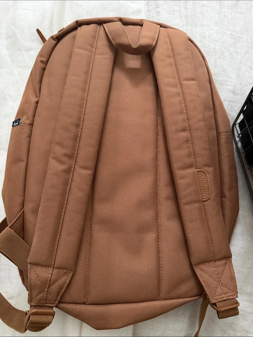 Herschel Supply Company Brown Canvas Backpack with Silver Zippers